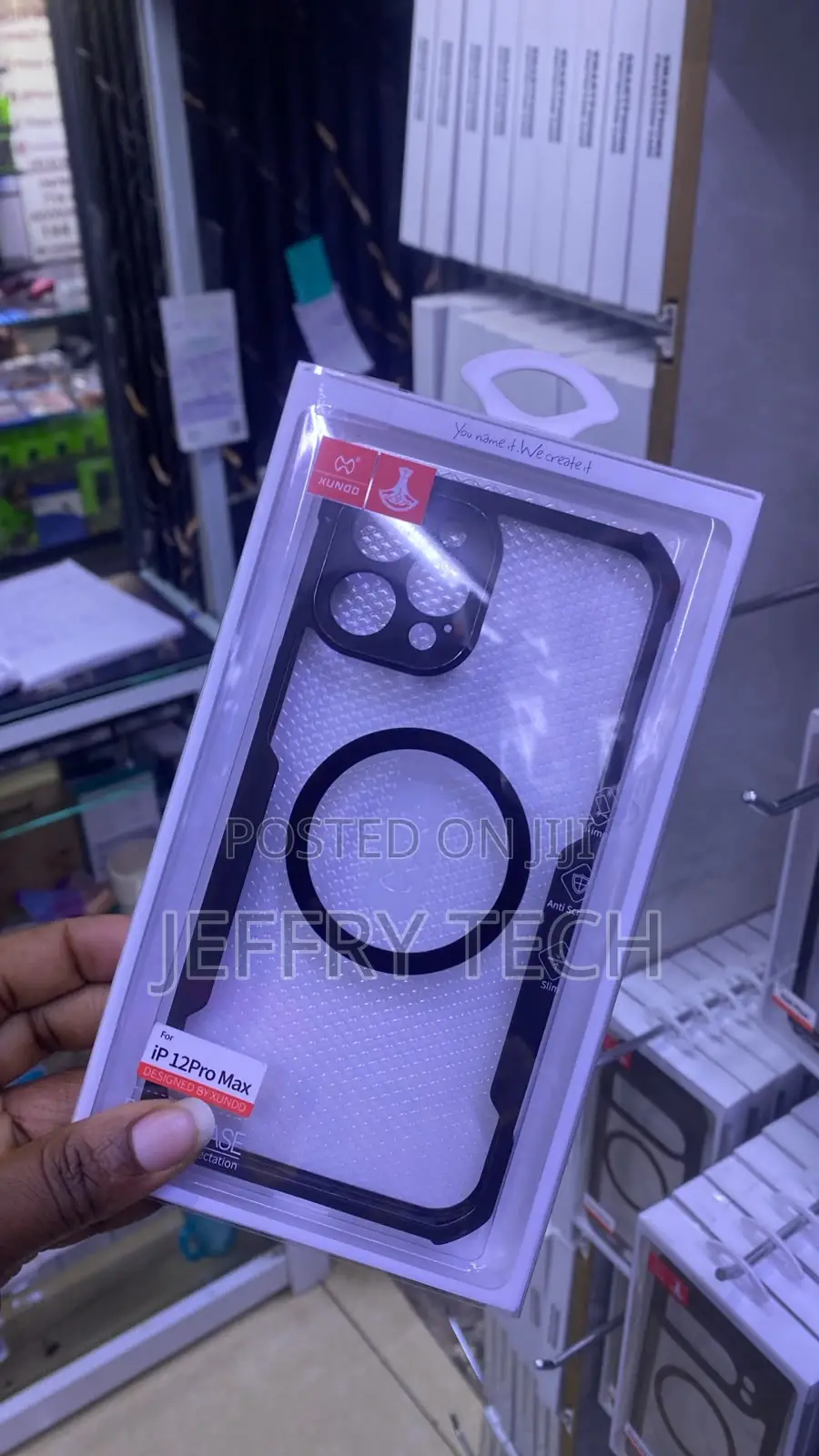 Transparent, Xundd MagSafe Phone Case Designed for iPhone 12 Pro Max.