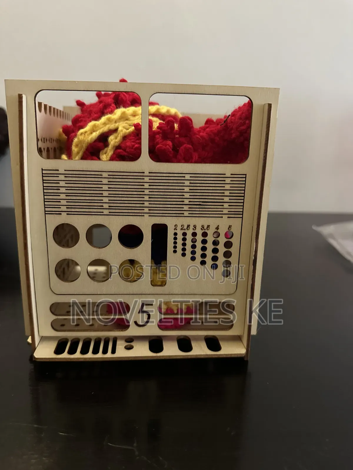 DIY All-in-One Wooden Yarn Bowl Crochet Organiser