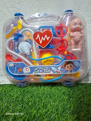 2-in-1 Kids Doctor Kit With Baby Doll & Carry Case