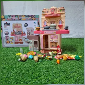 51pcs Mini Kitchen Set Size 12cm×30cm ×38cm Battery Operated