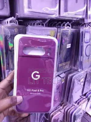 Google Pixel 8Pro Liquid Silicone Case With Microfiber Lining -Maroon