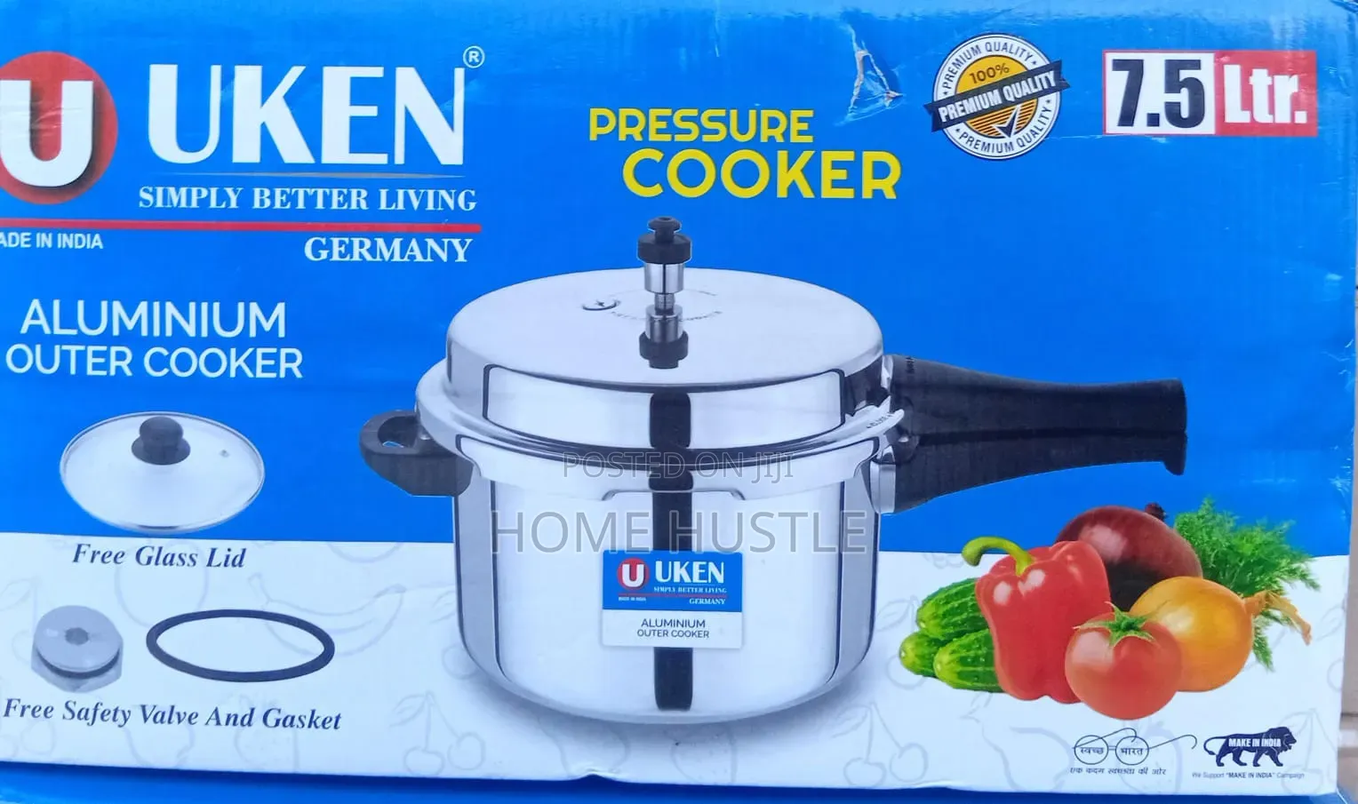 Uken Manual Pressure Cooker 7.5l
