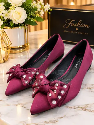 High Quality Maroon Flats Shoes