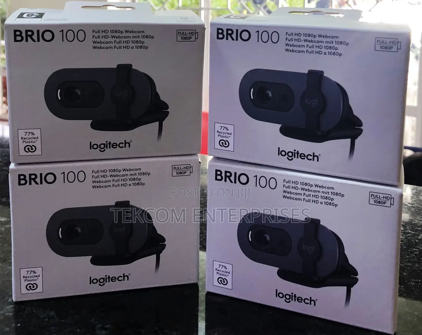 Logitech Brio 100 Webcam 1080p || 1080p Brio 100 Webcam