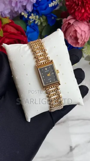 Vintage Luxury Rectangular Women's Watch