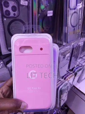 Pink Liquid Silicone Case With Cloth Lining for Google Pixel 8a