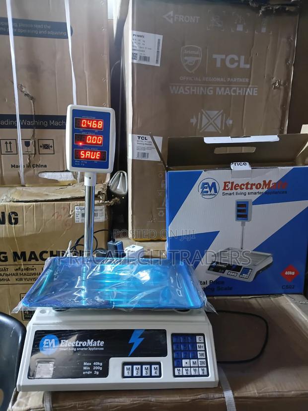 ElectroMate Commercial Digital Weighing Scale 40KG - main view