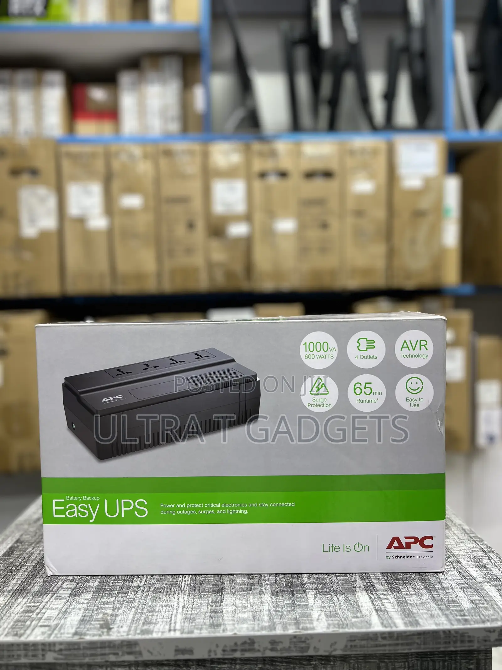 APC Easy Ups Bv1000i-MSX 1000va / 600w Ups – Avr