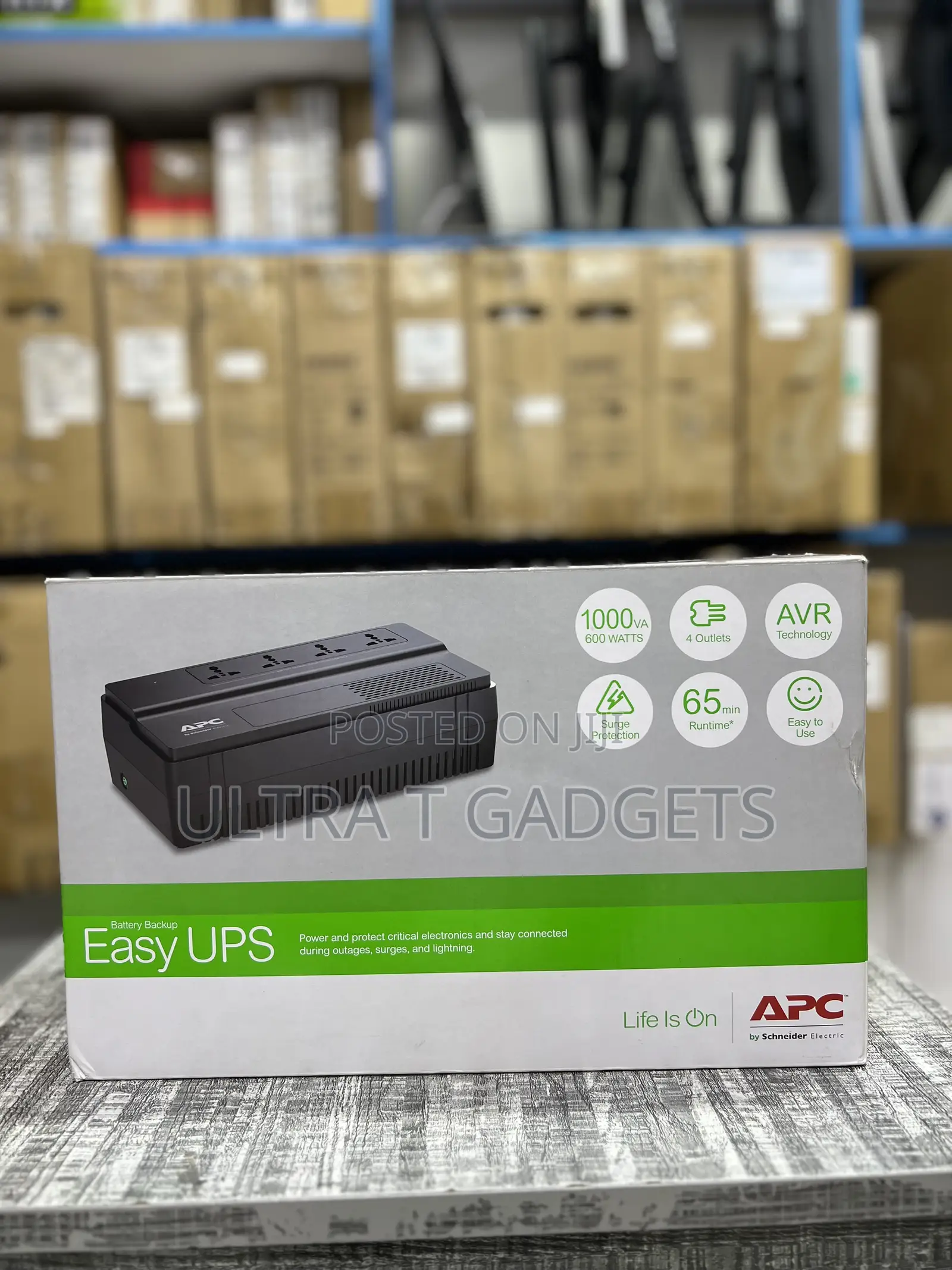 APC Easy Ups Bv1000i-MSX 1000va / 600w Ups – Avr