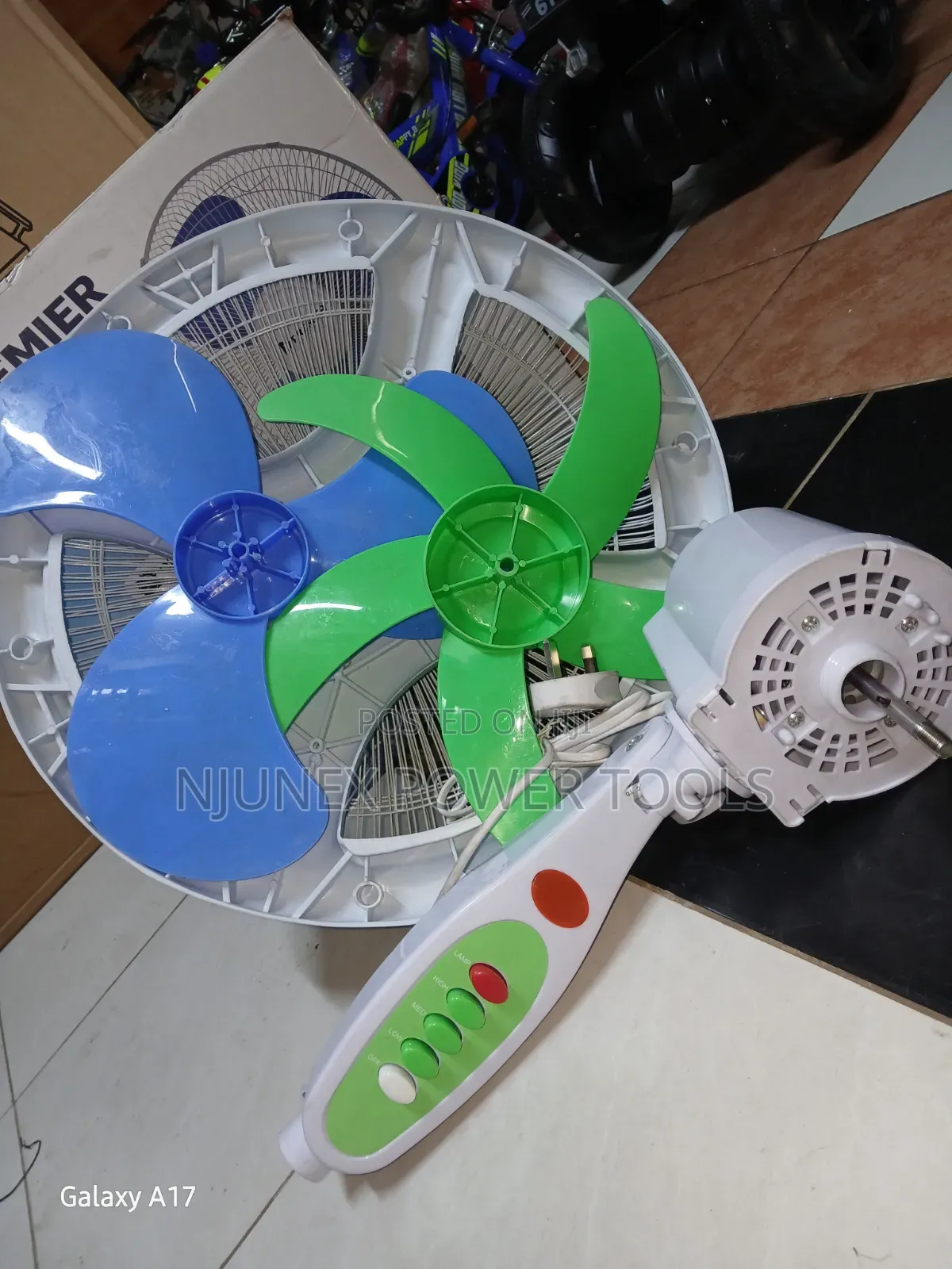 Portable Electric Standing Fan, Including the Motor Housing,