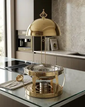 Elegant 8-Litre Gold Chafing Dish Food Warmer