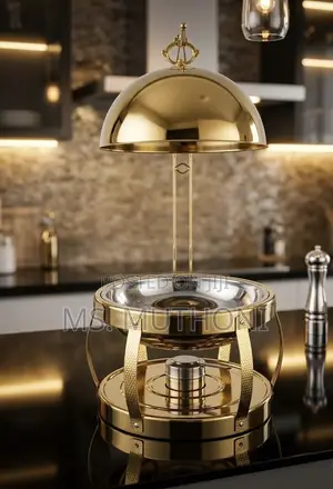 Elegant 8-Litre Gold Chafing Dish Food Warmer