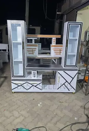 Elegant 5.2fts TV Stand With Two Sided Cabinet
