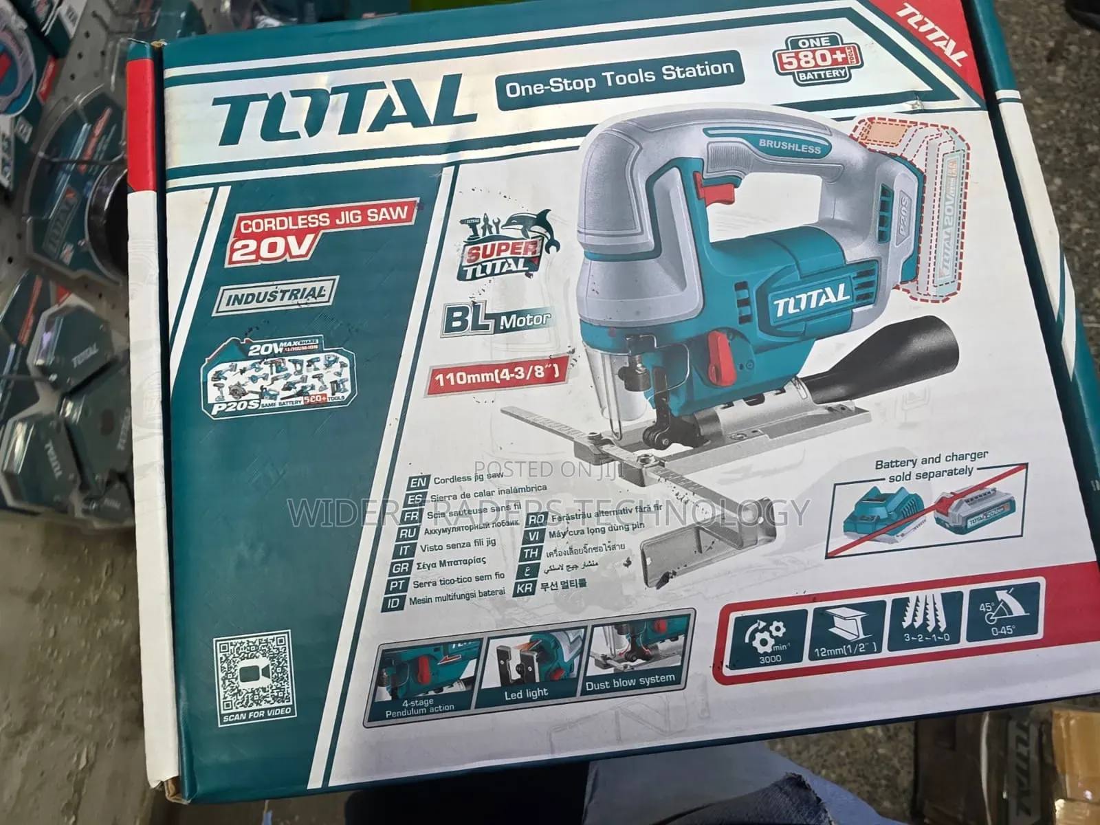 Total Cordless Jigsaw (Battery Sold Separate)