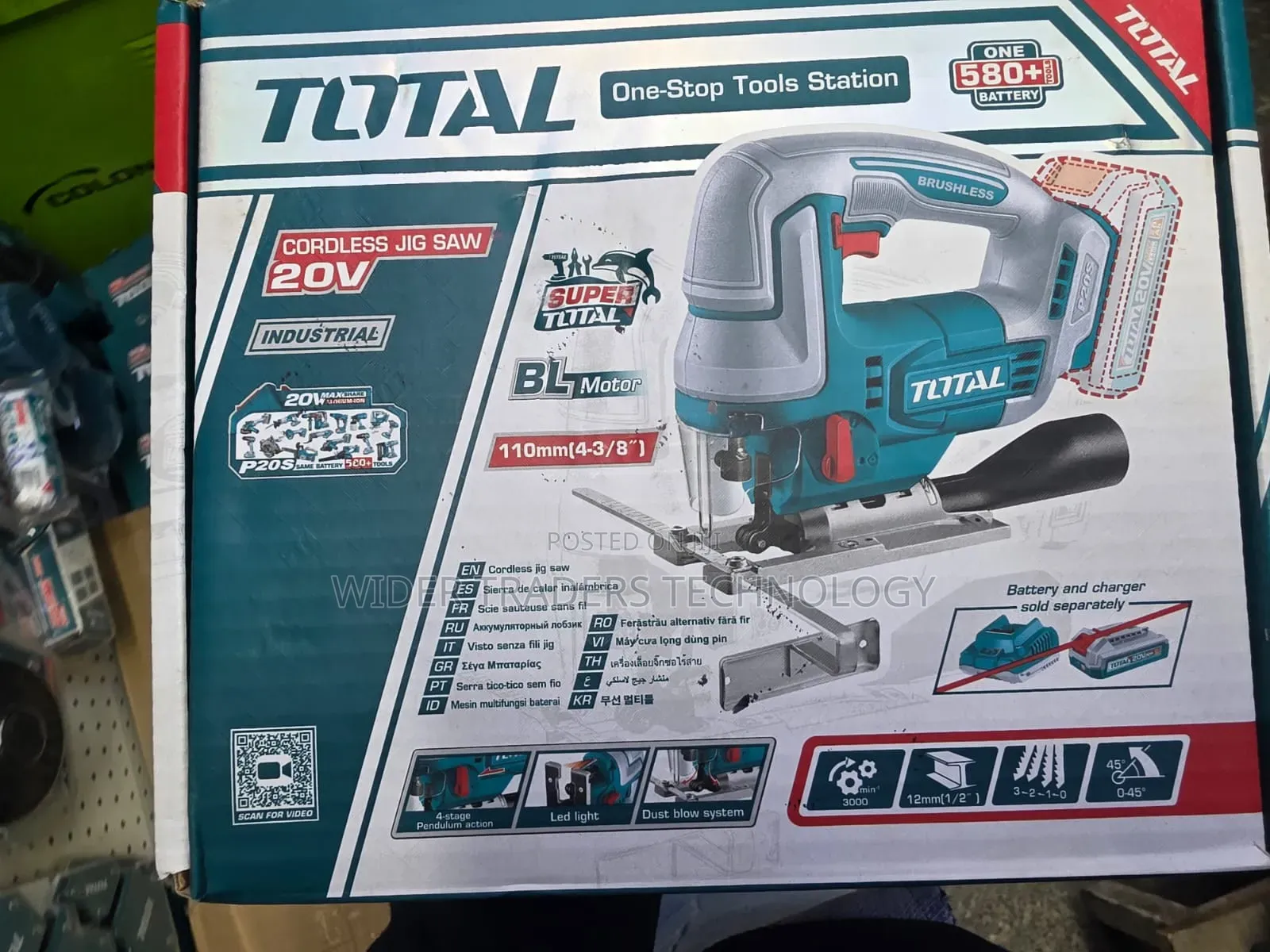 Total Cordless Jigsaw (Battery Sold Separate)
