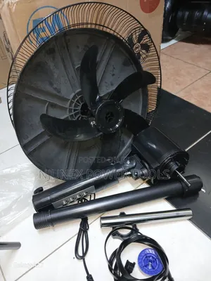 Black 16-Inch Oscillating Pedestal Standing Fan