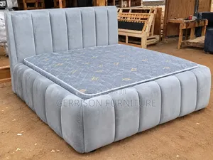 Luxury 5x6 Grey Bubble Bed, With a Mattress