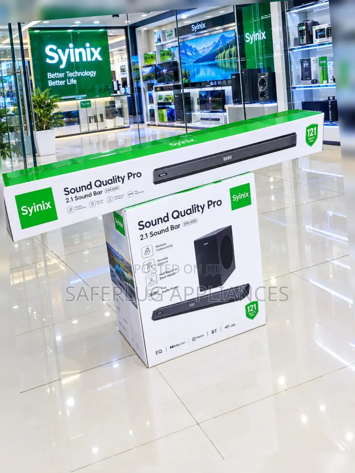 Syinix SYN-Q120 Home Theatre Soundbar 360W | Bluetooth Powerful Bass