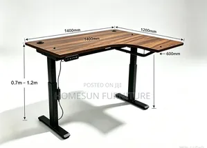 L-Shape Electric Desk 1.4m by 1.2m