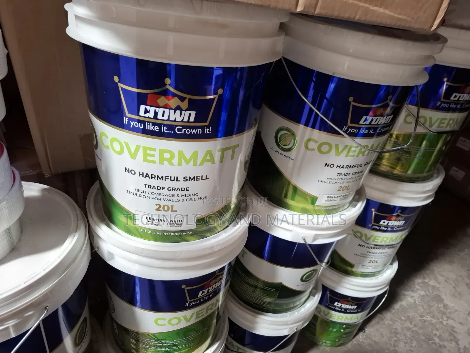Crown Covermatt Brilliant White 20L