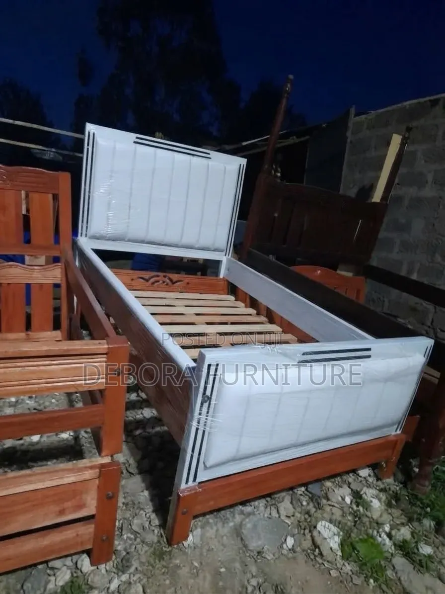 Brand New | White Tufted Modern Bed Frame