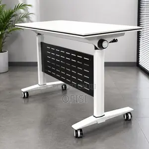 Office Table: Swivel Folding Training Table
