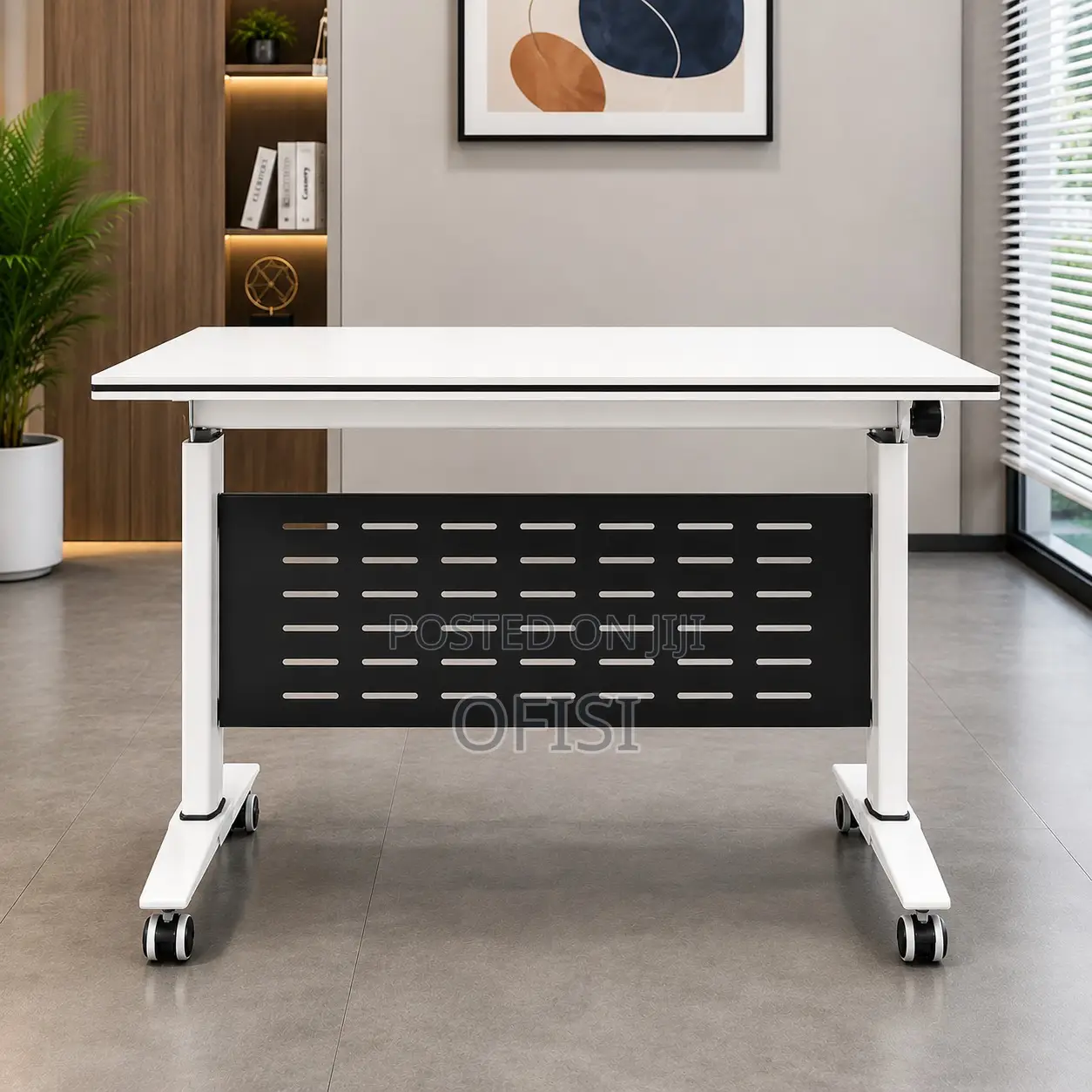 Office Table: Swivel Folding Training Table