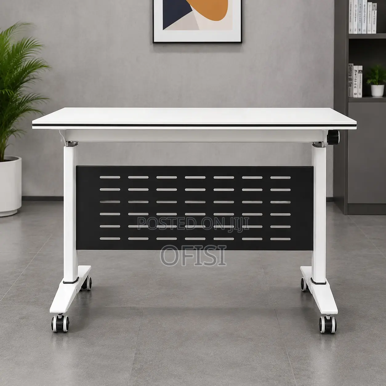 Office Table: Swivel Folding Training Table