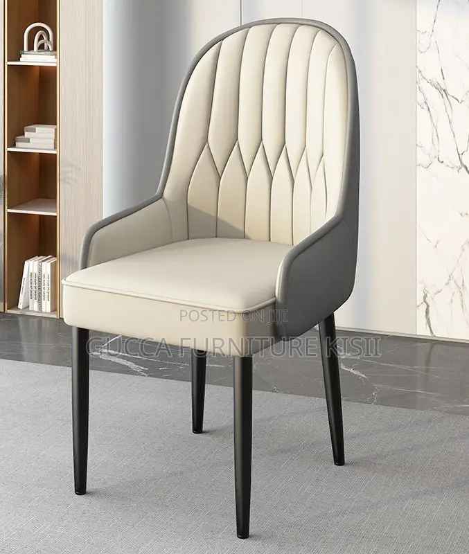 Leatherette Armless Dining Chair.