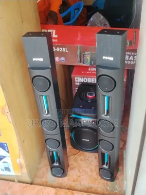 Hot Nobel 2.1 Speaker System With Central Subwoofer and LED Towers