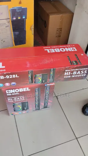 Hot Nobel 2.1 Speaker System With Central Subwoofer and LED Towers