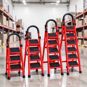 2,3,4 and 5 Step Folding Ladder Firm Footing for Window Cleaning