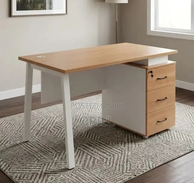 1.4 Meter Modern Office Desk With Drawers Kenya – Spacious Workstation