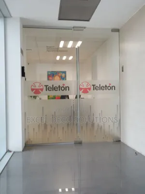 Frosted Glass Film With Logo | Office Window Privacy Film