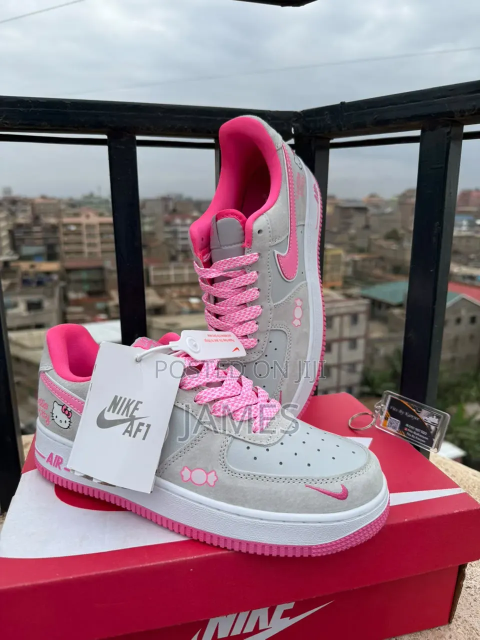 Nike Airforce 1 Hello Kitty Edition AF1 Pink/Grey Size 36-40 Available