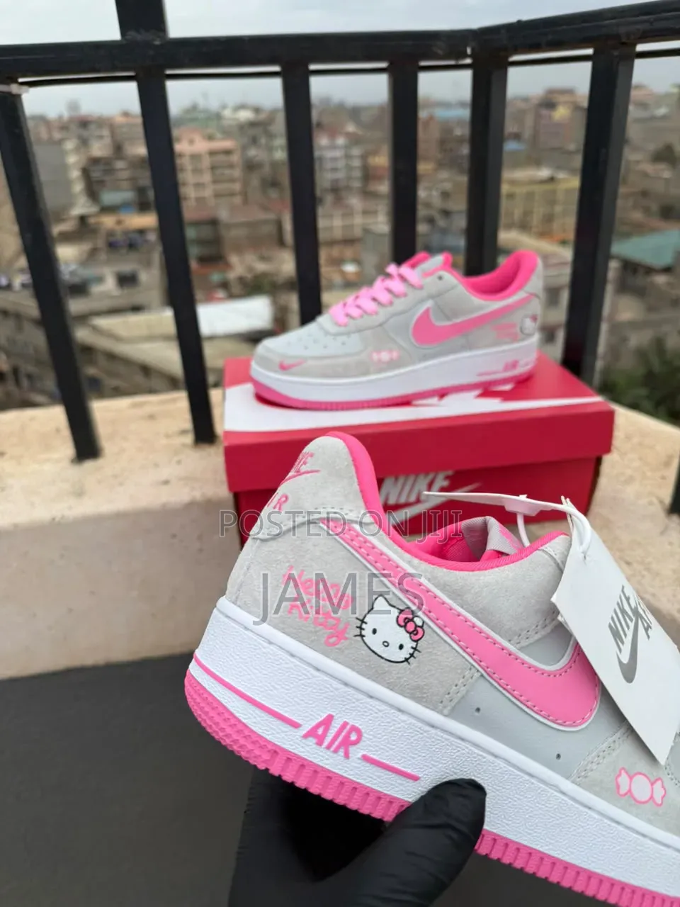 Nike Airforce 1 Hello Kitty Edition AF1 Pink/Grey Size 36-40 Available