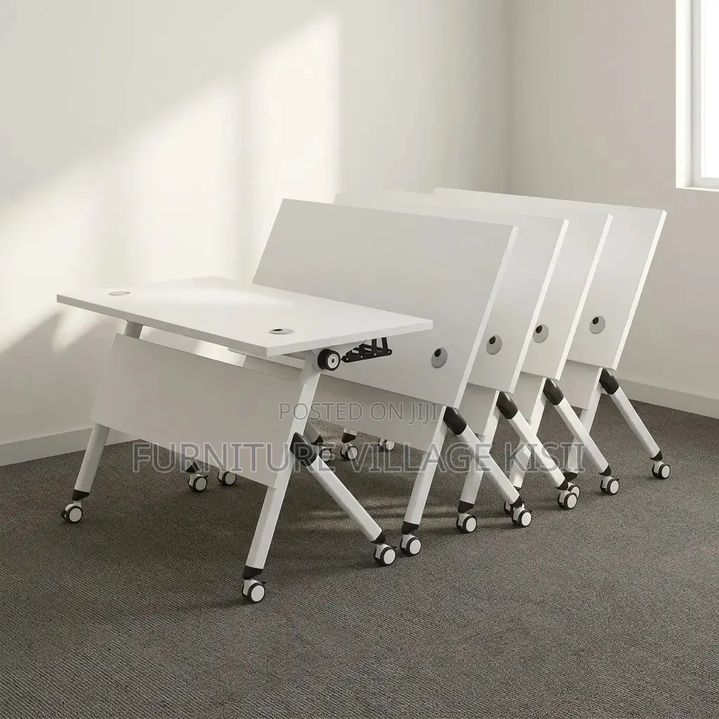 White Folding Office Table