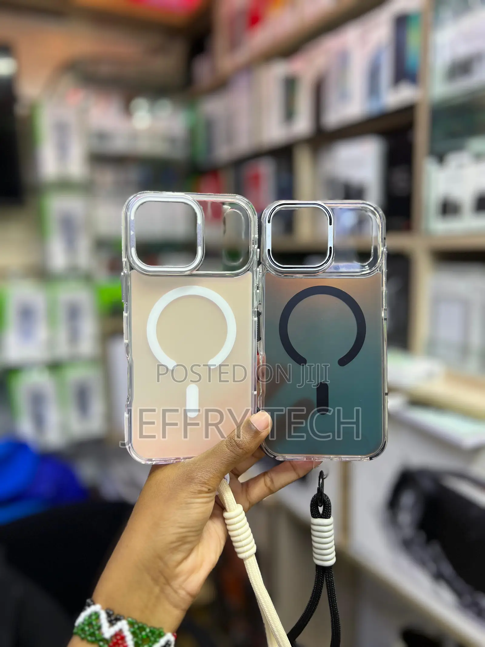 Gradient Clear MagSafe Cases With Straps for the iPhone 17 Pro Max