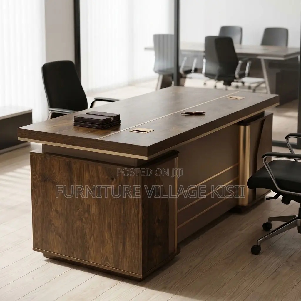 140cm Brown Executive Desk