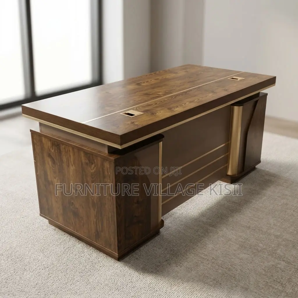 140cm Brown Executive Desk