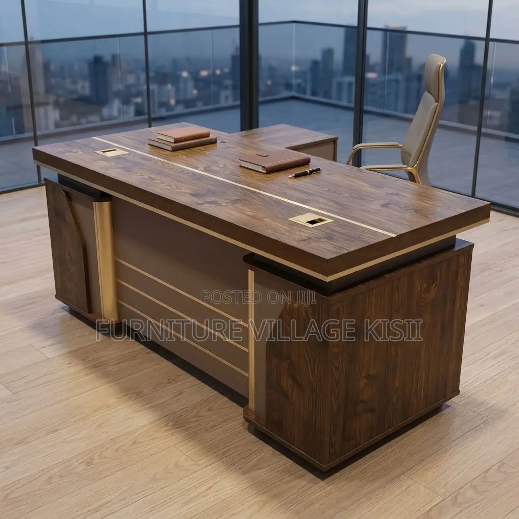 140cm Brown Executive Desk