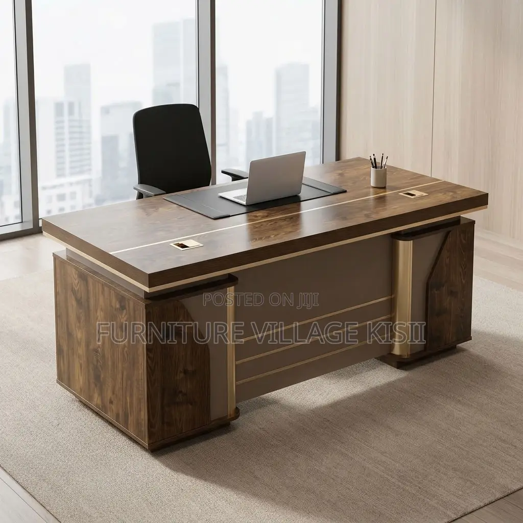 140cm Brown Executive Desk