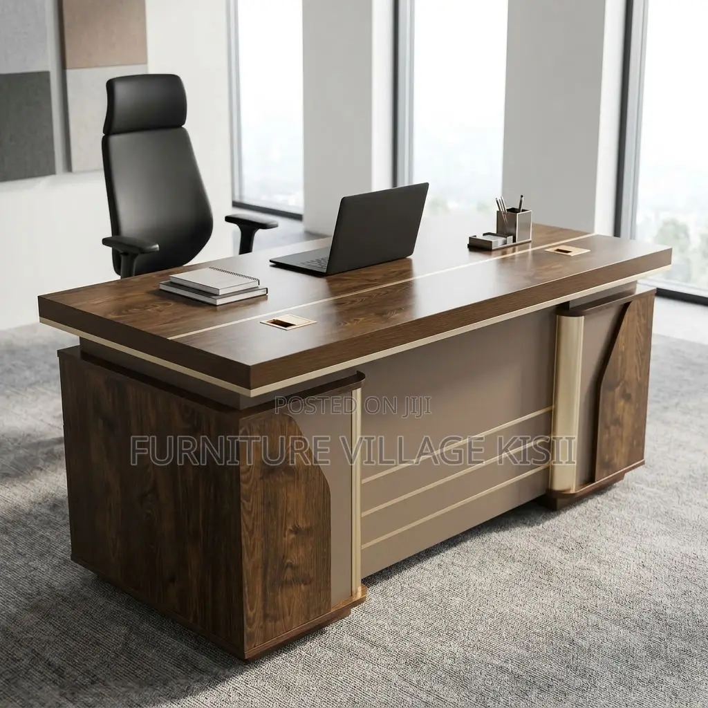 140cm Brown Executive Desk