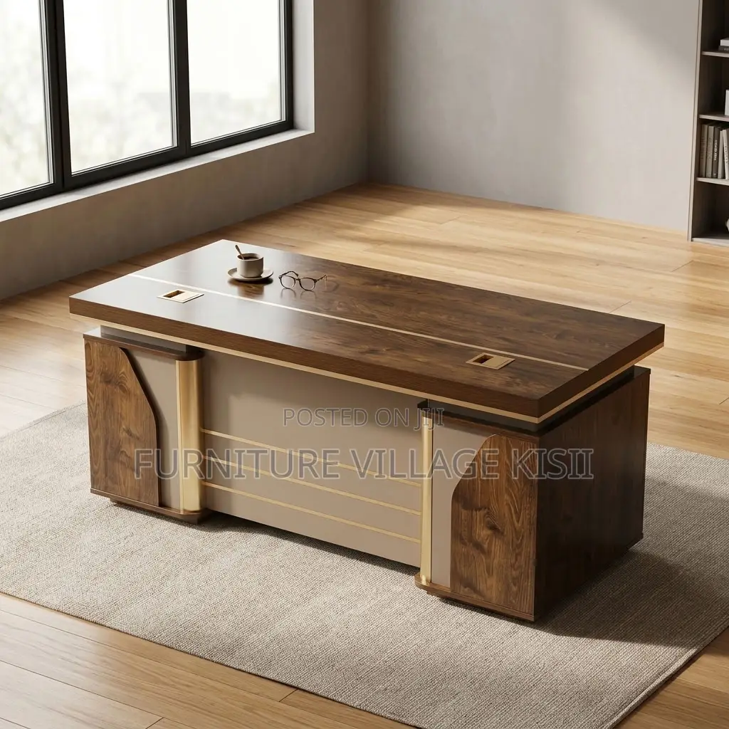 140cm Brown Executive Desk
