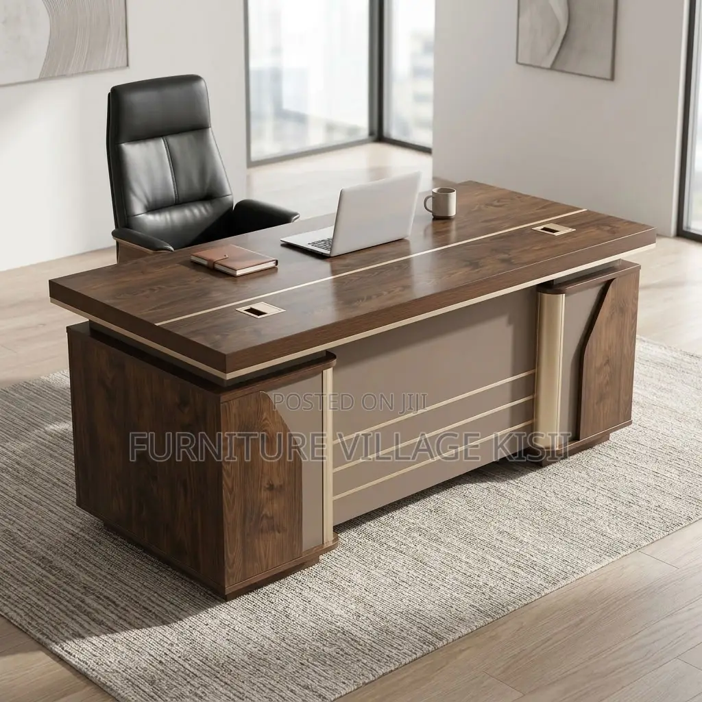 140cm Brown Executive Desk