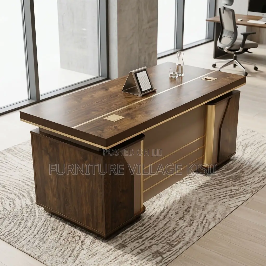 140cm Brown Executive Desk