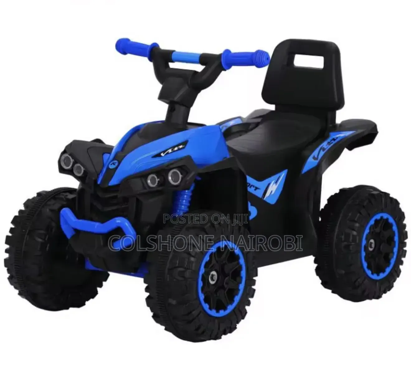3-in-1 Toddler Ride-on ATV Push Car With Sun Canopy, Safety Guardrails