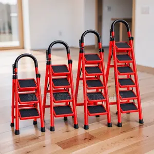 2,3,4 and 5 Step Folding Ladder Slip Resistant for Kitchen Access