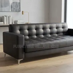 3-Person Leather Sofa