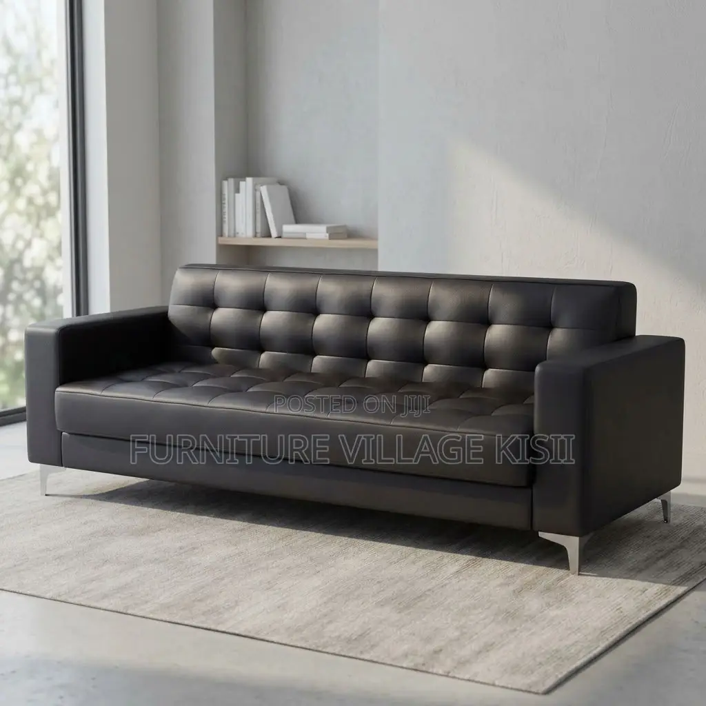 3-Person Leather Sofa